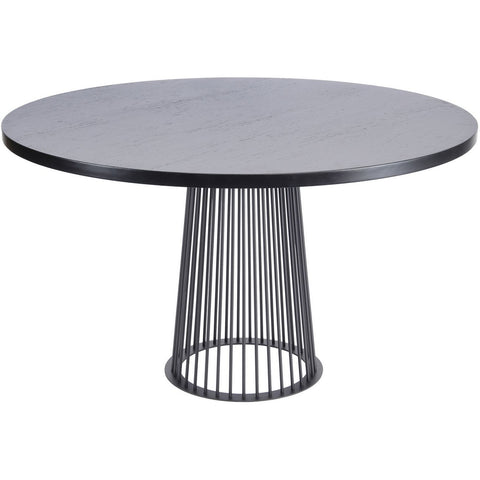 Chancery Black Ash Round Dining Table