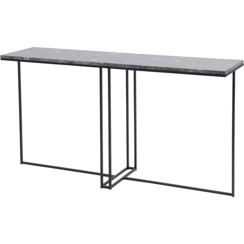 Shoreditch Black Metal and Grey Travisso Console Table