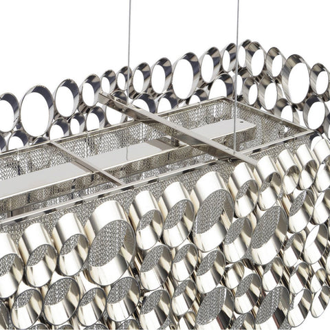 Venus Nickel Rectangular Chandelier G9 40W