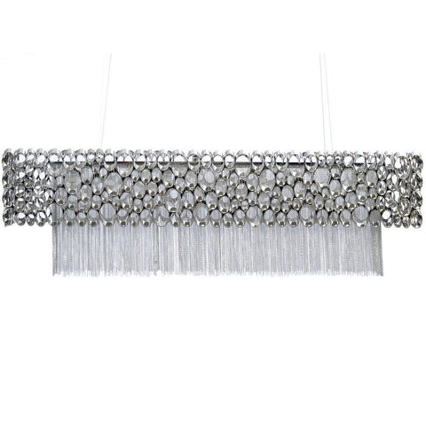 Venus Nickel Rectangular Chandelier G9 40W