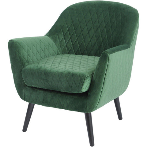 Ellison Green Velvet Quilted Occasional Chair