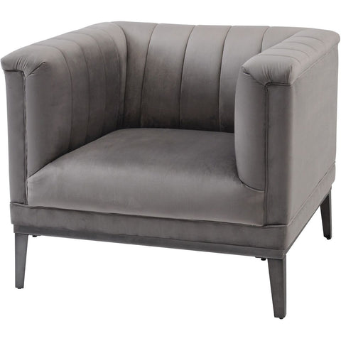 Belgravia Grey Ribbed Occasional Chair
